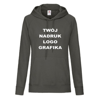 Bluza z WŁASNYM NADRUKIEM napisem [GL] XXL 183cm