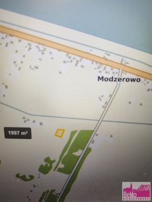 Działka, Modzerowo, 1997 m²