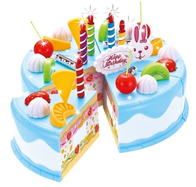 Zabawkowy tort urodzinowy dla dzieci 38 elementów