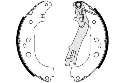 BREMBO ZAPATAS DE TAMBOR DE FRENADO CITROEN NEMO 08-  