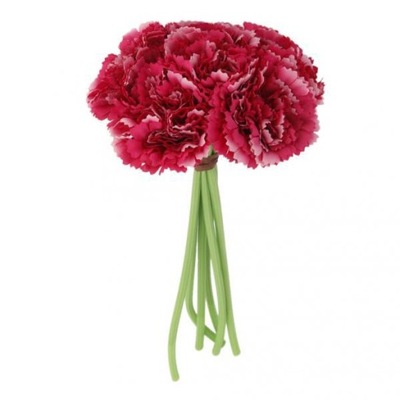 Artificial Silk Flower Carnation Bouquet Wedding