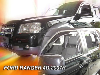 DEFLECTORES HEKO FORD RANGER II 4D 2007-2012 4 PIEZAS  