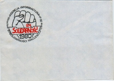 koperta Solidarność 1980r