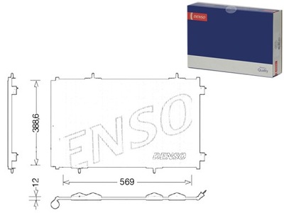 DENSO КОНДЕНСАТОР КОНДИЦИОНЕРА CITROEN C-ELYSEE PEUG