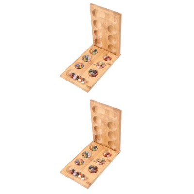 Drewniana szachownica Drewniane marmury Mancala Mancala