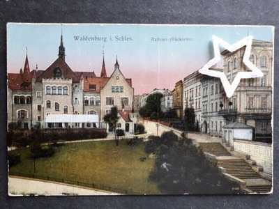 WAŁBRZYCH Waldenburg Rathaus świecące okna
