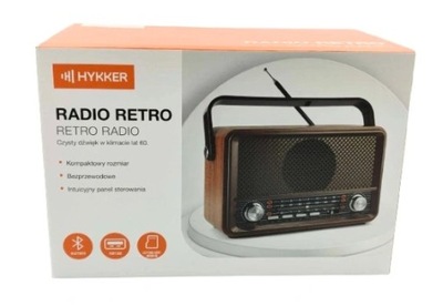 Radio sieciowe FM Hykker RETRO