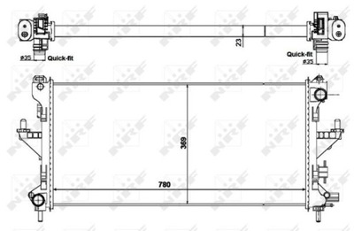 AUŠINTUVAS VANDENS NRF 58424 