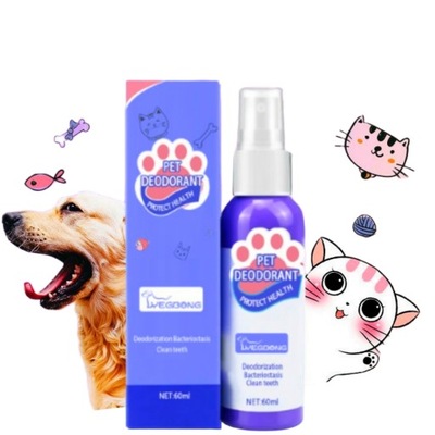 60ml Pet Oral Cleanse Spray Artykuły czyszczenia zębów na psy i koty