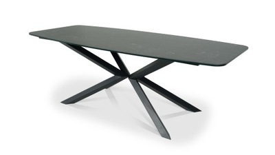 Stół ze spieku kwarcowego 220x100 Nero Greco mat