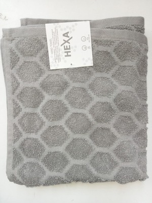 Żakardowy ręcznik szary 48x100 cm