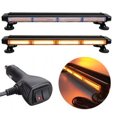 STROBOSKOP ORANGE COLOR BEAM KOGUT LED LAMP WARNING CAR TRAILER ON MAGNES  