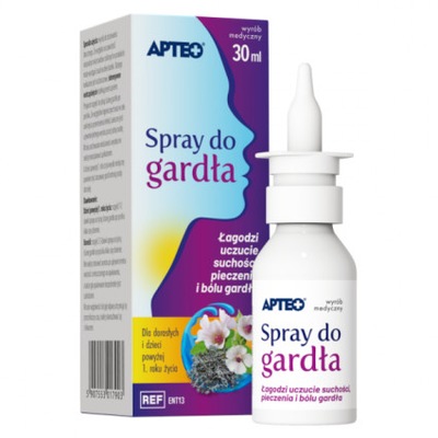 Spray do gardła APTEO, 30 ml