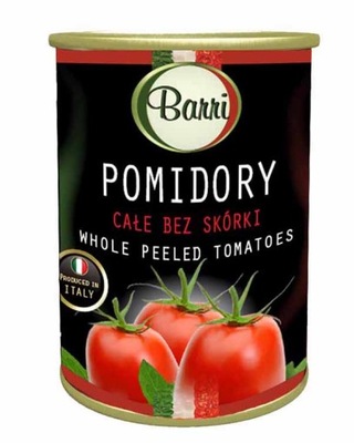 POMIDORY CAŁE BEZ SKÓRKI 400g Pomidory w puszce