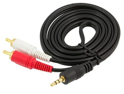Kabel minijack (3,5 mm) - 2x RCA (cinch) 1,5 m