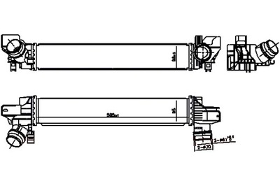 NISSENS ИНТЕРКУЛЕР BMW 2 F45 X1 F48 X2 F39 МИНИ COUNTRYMAN F60 1.5H