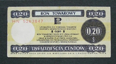 20 centów 1979 seria HN 5263847