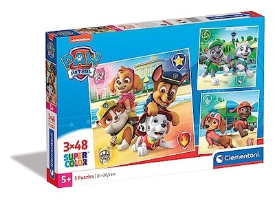 Clementoni Puzzle 3x48el square Psi Patrol PAW PATROL 25301