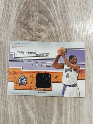 Karty NBA 2002-03 Fleer Chris Webber koszulka jersey