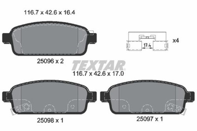 КОЛОДКИ HAM. OPEL T. ASTRA J 09-/ZAFIRA C 11- ТОРМОЗНОЙ ДИСК