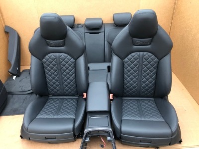 Audi a7 c7 4g lift сидіння обшивки комплект підігрів s-line 38km фото №1