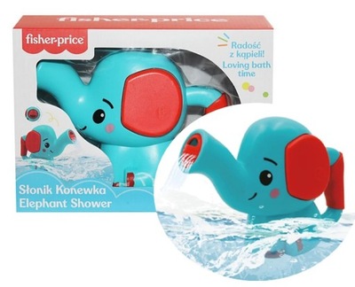 FISHER PRICE ZABAWKA DO KĄPIELI SŁONIK konewka