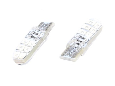 LUZ 12V DIODO LUMINOSO LED T10-2835-12SMD ROJO (BRAK ECE)  