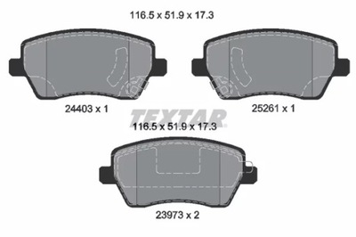 КОЛОДКИ HAM. NISSAN MICRA 10- 2440301/TEX