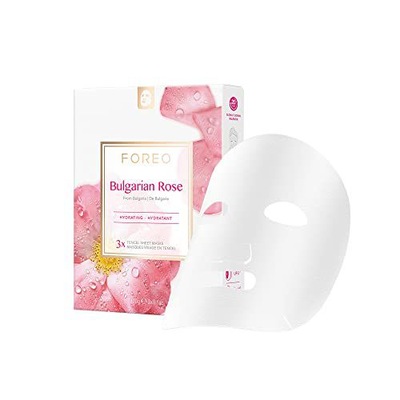 FOREO HYDRATING SHEET MASK FOR DRY AND TIRED SKIN BULGARIAN ROSE ( HYDRATIN