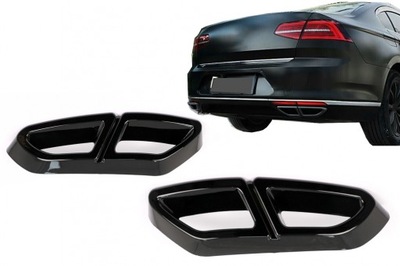 НАСАДКИ ВЫХЛОПА VW PASSAT B8 3G 15-19 BLACK SPORT фото