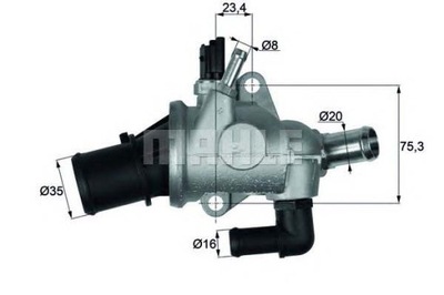 Behr термостат alfa romeo 156 2.0 jts 932axa 93 фото №1