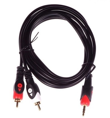 Kabel Jack 3,5mm - 2x RCA 3m HQ LIBOX LB0023