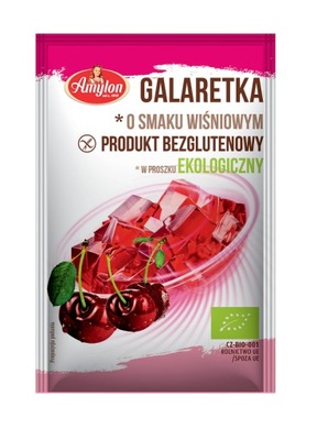 GALARETKA O SMAKU WIŚNIOWYM BEZGLUTENOWA BIO 40 g