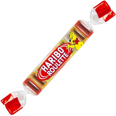 ŻELKI HARIBO ROULETTE 25G ŻELKI OWOCOWE