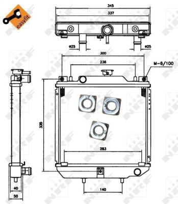 RADUADOR DE AGUA NRF 52110  