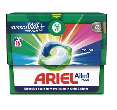 ARIEL KAPSUŁKI DO PRANIA ALL-IN-1 PODS COLOR 16 SZT KOLOR