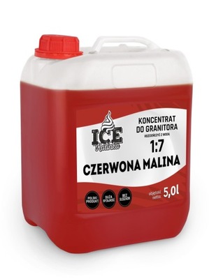 Syrop 5l koncentrat do granity CZERWONA MALINA 1:7 granitor | malinowy