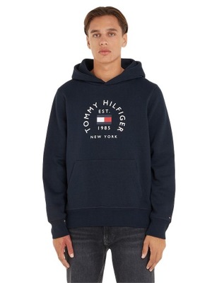 TOMMY HILFIGER BLUZA MĘSKA Z KAPTUREM GRANATOWA L