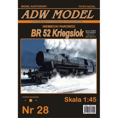 ADW Model 28 - Parowóz BR 52 Kriegslok 1:45