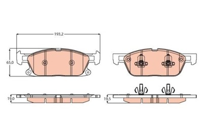 TRW GDB2167 КОЛОДКИ ГАЛЬМІВНІ