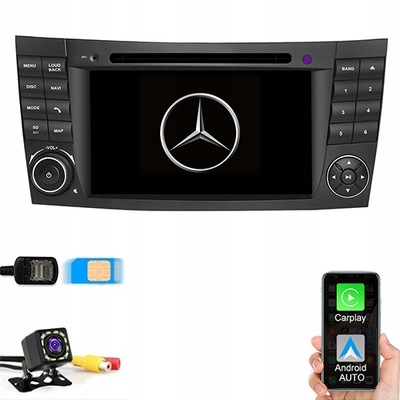 RADIO ANDROID MERCEDES GASOLINA E W211 2002-2009 4/64G  