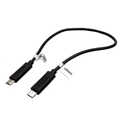 USB kabel (2.0), 0.3m, OTG, czarny