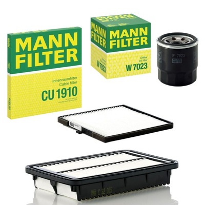 Набір фільтрів kia picanto ii 1.0 1.2 mann-filter фото №1