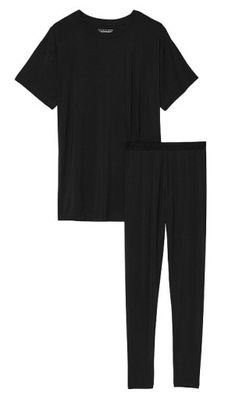 VICTORIA'S SECRET lekka piżama z modalu czarna S