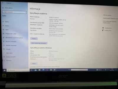 LAPTOP ACER ASPIRE 5 + ZASILACZ