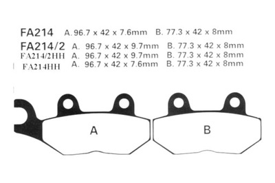 ZAPATAS PARTE TRASERA EBC TRIUMPH BONNEVILLE AMERICA TIGER  