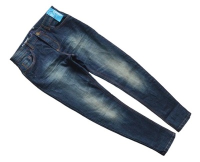 NOWE Spodnie jeansowe chłopięce granatowe slim next 13 lat 152/158 cm