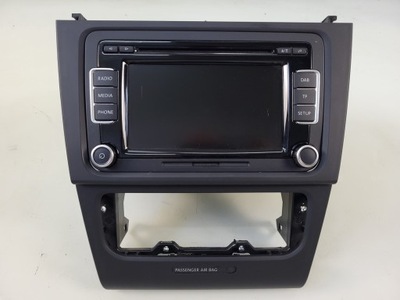 Vw golf vi lift радио экран монитор дисплей рамка штекер фото №1