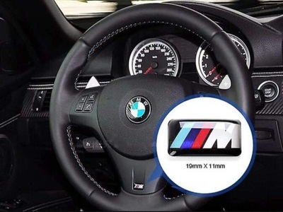 НАКЛЕЙКА BMW M POWER ЛОГОТИП 3D ЭМБЛЕМА 19X11MM фото