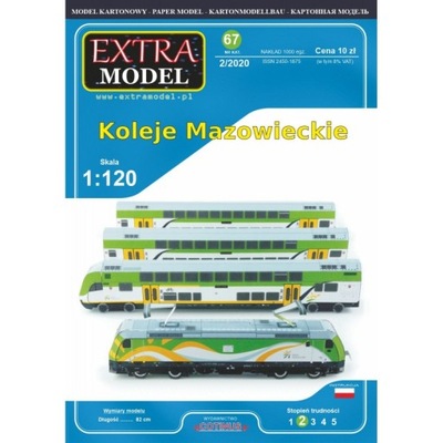 MODEL KARTONOWY KOLEJE MAZOWIECKIE EXTRA MODEL